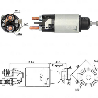 [ZM-5898] AUTOMATICO MERCEDES BENZ ATEGO 24V ZM 8089006 /A0061514801