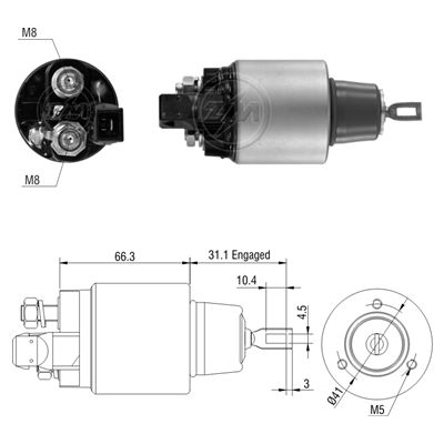 [ZM-5972] AUTOMATICO NISSAN FRONTIER 12V
