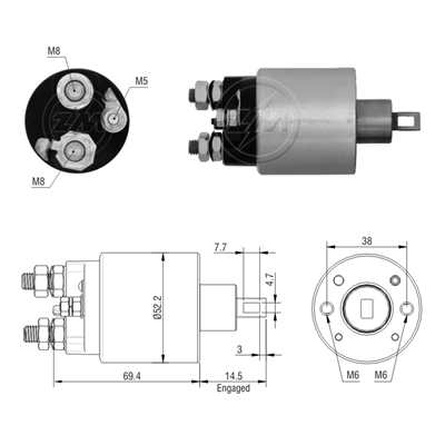 [ZM-6485] AUTOMATICO AGRALE ENCENDIDO INDIEL 12V