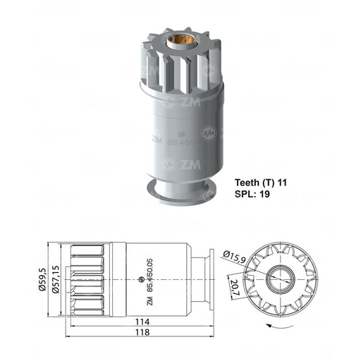 [8545005] BENDIX RELACIONADO 40MT 42MT 50MT 11D TIPODELCO