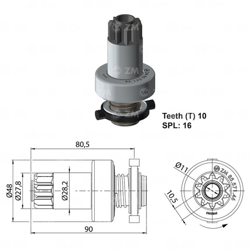 [8557146] BENDIX VOLKSWAGEN GOL 2.0 BOSCH IZQ 10D