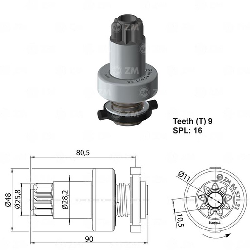[8557123] BENDIX VOLKSWAGEN FOX POLO 9D