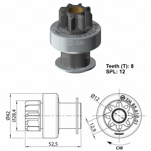 [8561001] BENDIX LUCAS HYUNDAI ATOS SANTRO VISION 8D