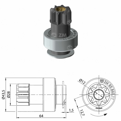 [8586011] BENDIX DAEWOO DAMAS DAEWOO LABO