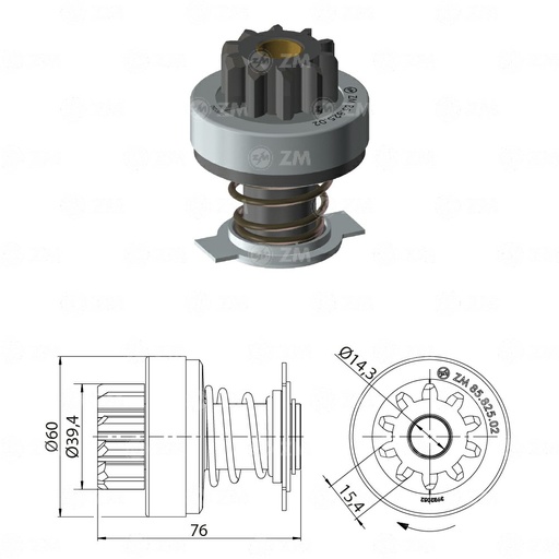 [8582502] BENDIX BOB CAT CASE PERKINS T-10