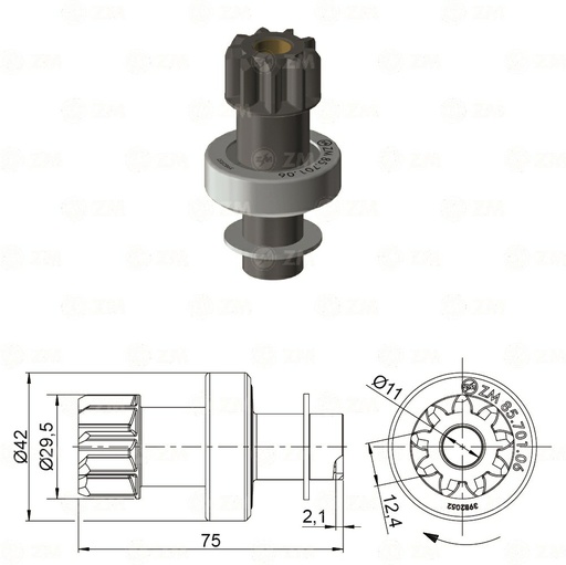 [8570106] BENDIX CHEVROLET HONDA FIT T-9