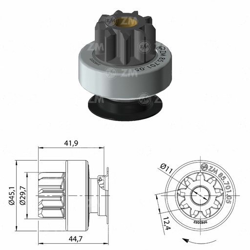 [8570105] BENDIX TOYOTA/COROLLA/FORTUNER T-9