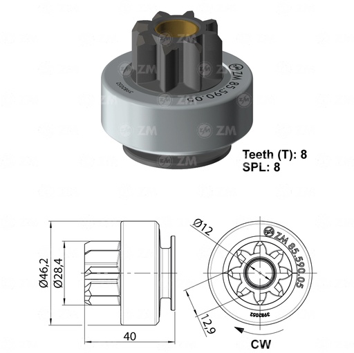 [8559005] BENDIX HYUNDAI I10 / KIA PICANTO T-8