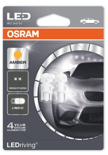 [OSR-2855YE-02B] LED TIPO 158 12V 1W (2000 K) AMBAR