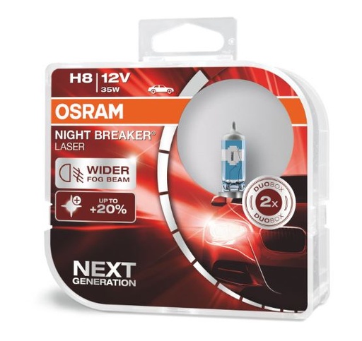 [OSR-64212NL] H8 12V 150% MAS LUZ KIT X DOS