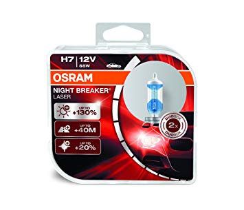 [OSR-64210NBL] H7 12V 55W 130% MAS LUZ KIT X 2