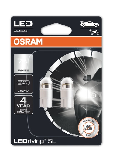 [OSR-2825DWP-02B] W5W OSRAM LED 12V 6.000K 4 años de garantia