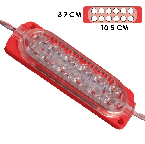 [LYT-10338RJO] DIRECCIONAL 12LED ROJA 12V