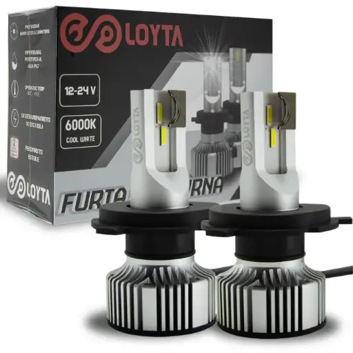 [LYT-H4-FN] BOMBILLO LED H4 FURIA NOCTURNA 12-24V 50W P43t LOYTA