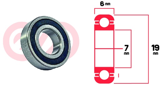 [RYT-6207-2RS] RODAMIENTO 6207 2RS UNIVERSAL