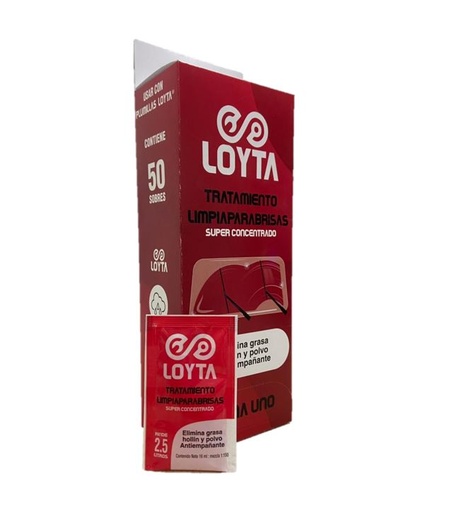 [PYT-101] TRATAMIENTO LIMPIAPARABRISAS SUPER CONCENTRADO LOYTA X 50 SOBRES