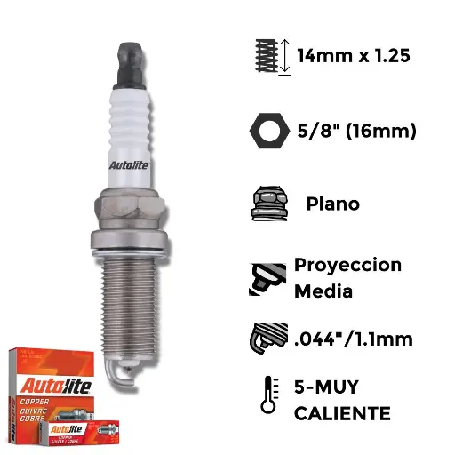 [AL-A5325] Bujías Autolite Cobre Iridio XP X4 - NGK LFR6C-11 LFR5AGP DENSO K20HR-U11