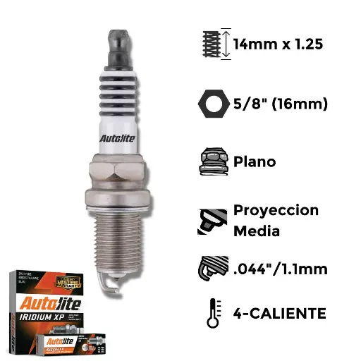 [AL-AXP3924] Bujías Autolite Iridio X4 - NGK BKR5EGP