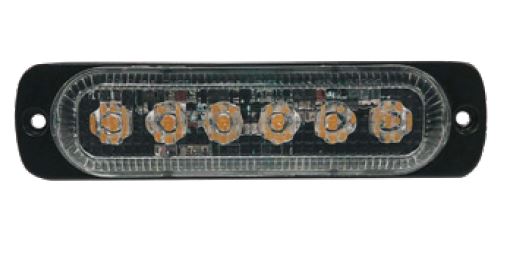 [ECO-1000ADA] DIRECCIONAL DE 6 LED AMBAR MULTIFUNCIONAL