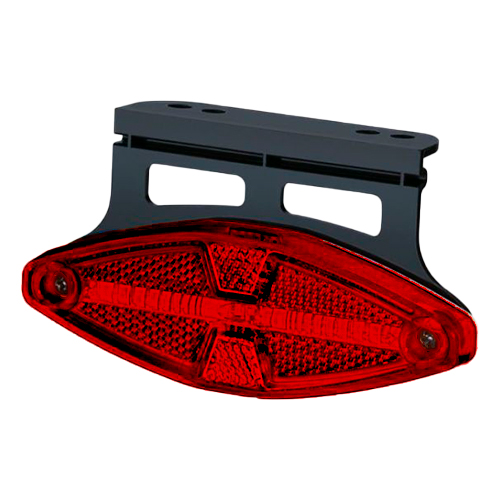 [SN2056-2-VM] LUZ DE POSICION LATERAL CON SOPORTE ROJA BIVOLTAJE