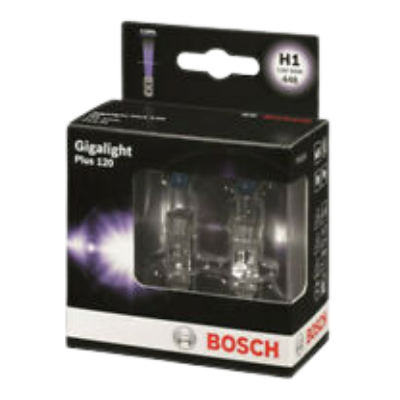 [B-1987301105] BOMBILLO HALOGENO H1 P14.5S 12V 55W FARO GIGALIGHT PLUS 120% MAS LUZ LUJO BLISTER X 2 64150NBP GL120