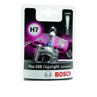 [B-1987301137] BOMBILLO HALOGENO H7 PX26D 12V 55W FARO GIGALIGHT PLUS 150% PREMIUM BLISTER X 1 1987301137 64210NL-HCB