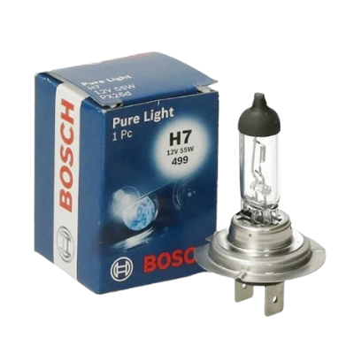 [B-1987302071] BOMBILLO HALOGENO H7 PX26D 12V 55W FARO PURE LIGHT OEM CAJA UNIDAD 64210 GL19 12972