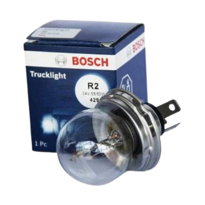 [B-1987302421] BOMBILLO HALOGENO R2 P45 24V 5055W FARO TRUCKLIGHT OEM CAJA UNIDAD 0986GL0203 1987302875 64196TSP GL47 13620 MERCEDES BENZ