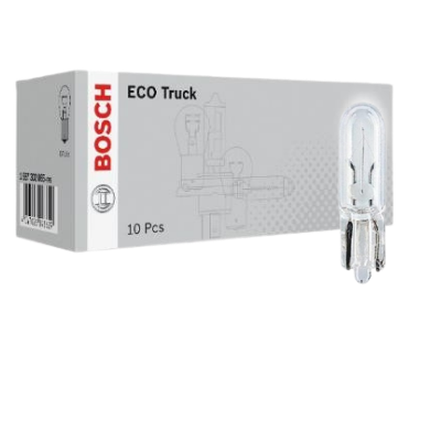[B-1987302873] BOMBILLO MINIATURA T-5 W2X4 W2W 24V 1.2W TABLERO ECO TRUCK STD CAJA X 10 UND 2721A GL2721 13516