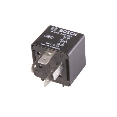 [B-0986332803] RELE UNIVERSAL 4 PATAS 24V 40AMP SOPORTE REMOVIBLE.
