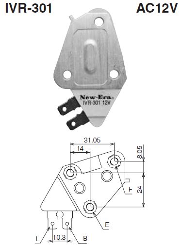 [IVR-301] REGULADOR INCORPORADO CHEVROLET - VR-162 NEW ERA
