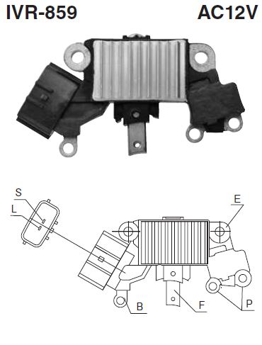 [IVR-859] REGULADOR ALTERNADOR NISSAN NEW ERA