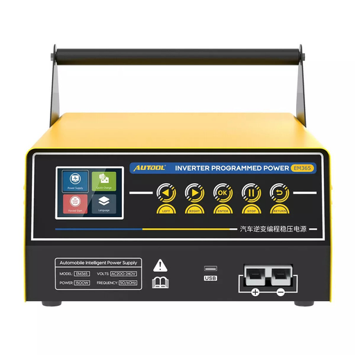 [TOOL-EM365] CARGADOR ARRANCADOR Y MANTIENE LA CARGA LA BATERIA PARA PROCESOS PROGRAMACION 12V