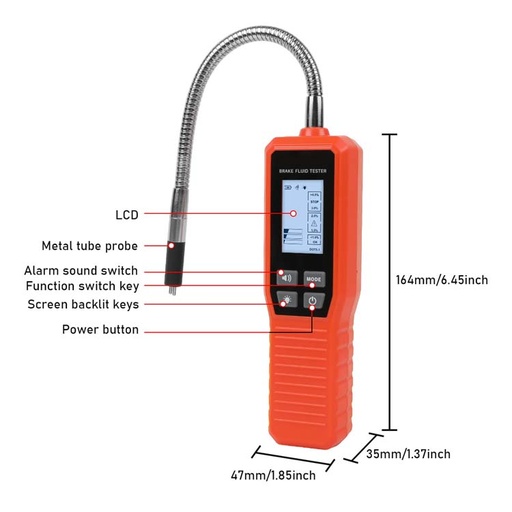 [TOOL-MMT298] PROBADOR DE LIQUIDO DE FRENOS DIGITAL