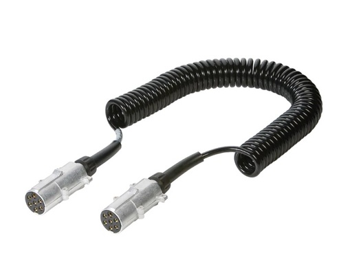 [EJ-611044] Cable 7V Negro Resortado De 7,5M 15Ft (24V)Iso 1185 - Typ N