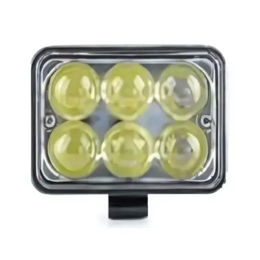 Lampara De Trabajo Cuadrada Lupa 6 Leds 18W 12/24V Spot