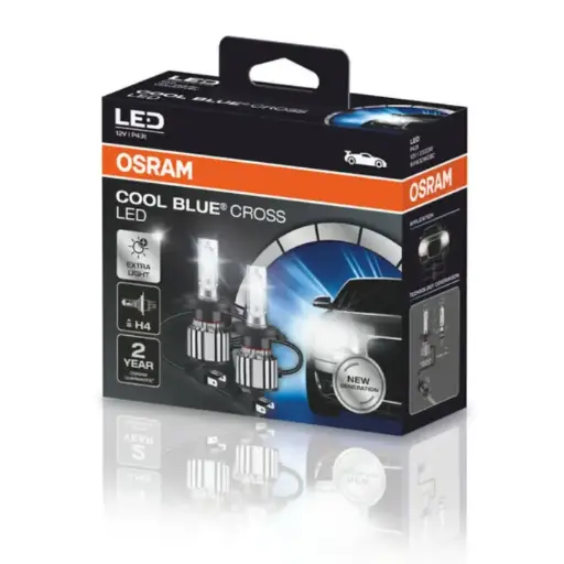 [64193CWCBC] Bombillo Led H4 Osram Cool Blue Cross