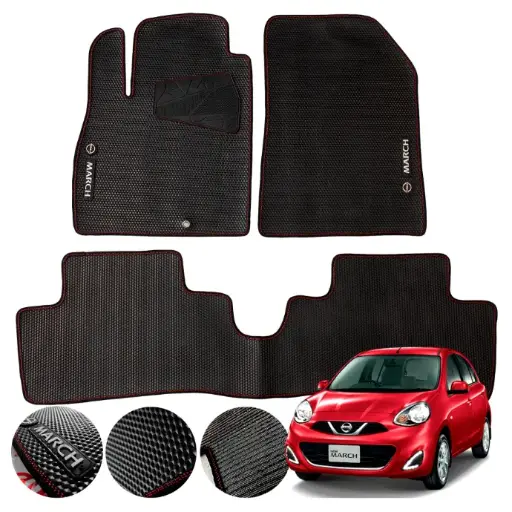 [MYT-PVC-MARCH] Juego De Tapetes Pvc Nissan March 2012-2020 Antideslizantes