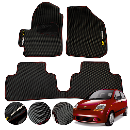 [MYT-PVC-SPARK] Juego De Tapetes Pvc Chevrolet Spark Antideslizantes