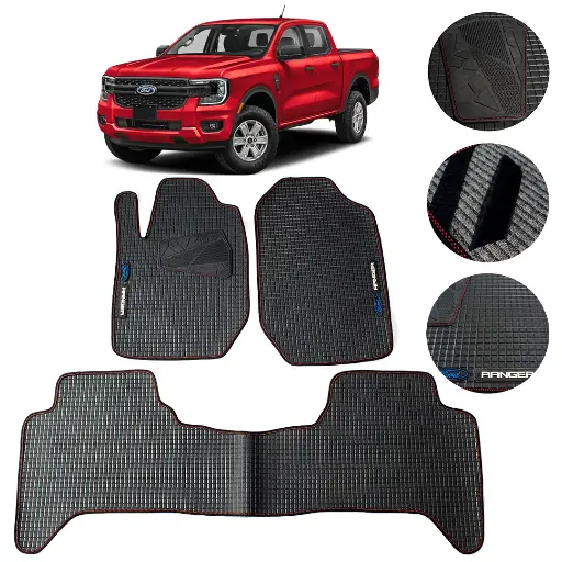 [MYT-PVC-FRANGER] Juego De Tapetes Pvc Ford Ranger 2025 Antideslizantes
