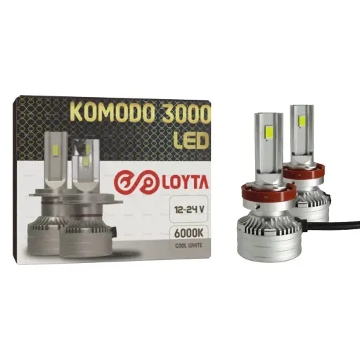 [LYT-H3-KD] Bombillo Led H3 Komodo 3000 12-24V 25W PK22s Loyta