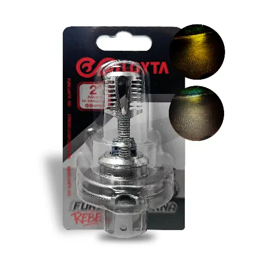 [LYT-HS1-FN] Bombillo LED HS1 12V Bicolor Amarillo/Blanco para Moto AC/DC Loyta