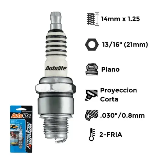 [AXS4092] Bujías Autolite Iridium Doble Platino X4 - NGK BR7HS