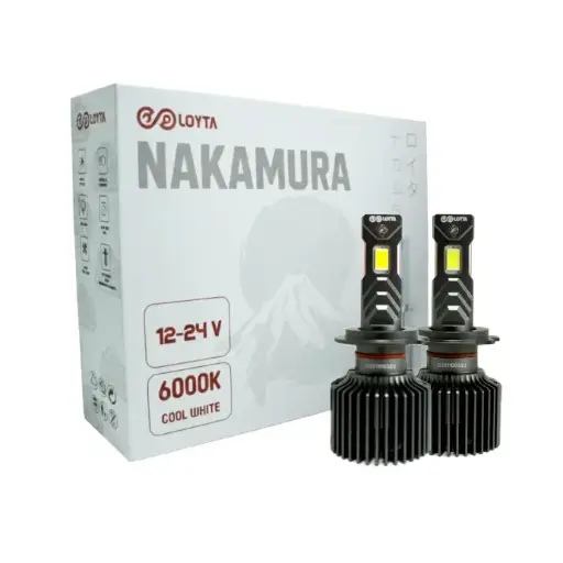 [LYT-H7-MU] Par Bombillos Led Carro Moto H7 40000lm 90W Blanco Loyta Nakamura