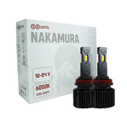 [LYT-H11-MU] Par Bombillos Led Carro Moto H11 40000lm 180W set Blanco Loyta Nakamura